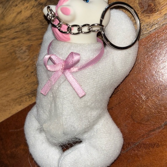 1980s Unicorn Pony Plush Keychain - Picture 4 of 6